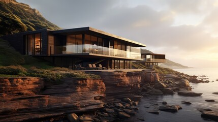 water peak beach sea landscape illustration travel nature, ocean vacation, coast sunsunrise water peak beach sea landscape