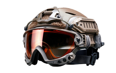 Fototapeta premium Airsoft Helmet on Isolated Background