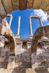 Smyrna Ancient City view in Izmir City of Turkey