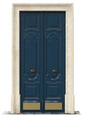 Entrance classic doors for the house