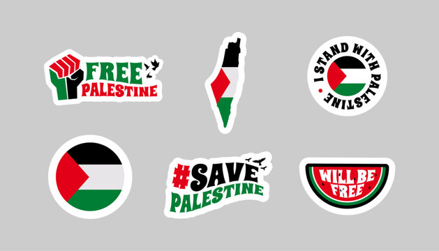 Palestine sticker collection