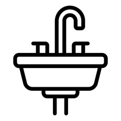Sink washbasin icon