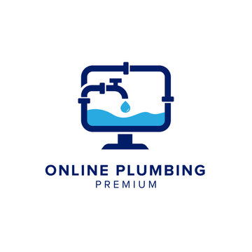 online pumbling logo vector icon illustration