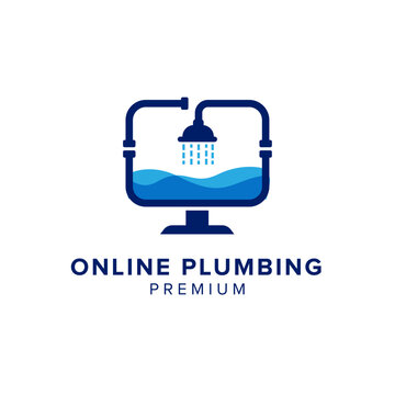 online pumbling logo vector icon illustration