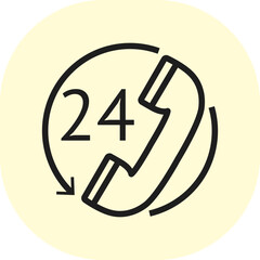 Call Center Worker Line Icon, Editable Stroke. Set of Help, Support and Contact Vector Flat Line Icons. Phone Assistant, Online Help, Video Chat. Outline Vector Symbol Illustration. Pixel Perfect,