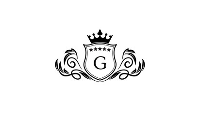 Obraz premium Luxury Royal Card Logo G