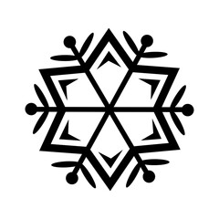 christmas snowflake icon