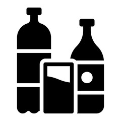 Drink Beverage bottle and glass icon