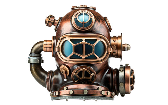 Diving Helmet on Isolated Background