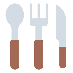 Fototapeta premium Cutlery eat spoon fork knife icon