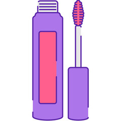 Mascara Illustration PNG Transparent Background