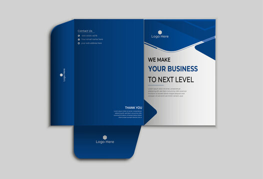 Business office stationary mockup template of File folder, annual report, van car, brochure, corporate
