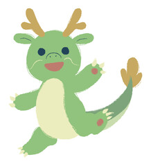 辰のキャラクターのイラスト