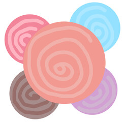 background with circles spiral patterns