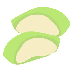 Illustration of durian pancake