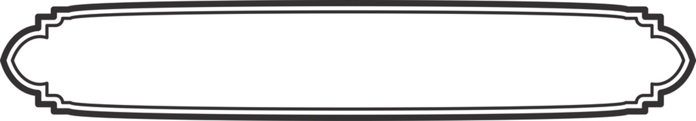 Obraz premium Islamic window frame. Indian and Arabic design with ornament for banner background. Turkish ribbon template. Muslim oriental sale sticker and header for text.