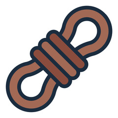 Rope for adventure icon