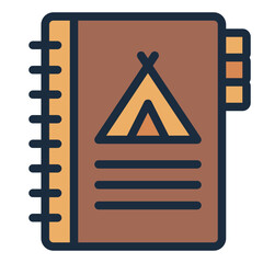 Handbook for scout or adventure icon