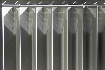 Cooling radiator, corrugated
gray with highlights