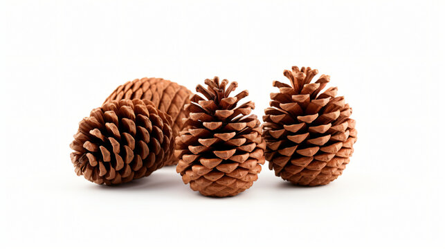 Holiday christmas pine cones