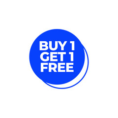 Buy 1 Get 1 Free sale banner template. 