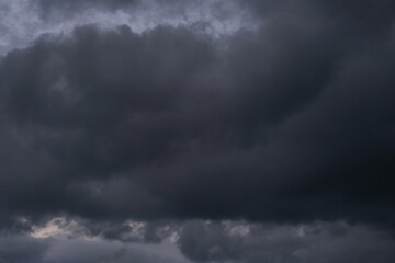 Dark huge cloud. Stormy heaven.
