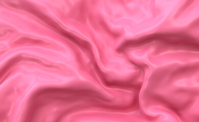 Pink abstract background, 3D texture of spilled paint.