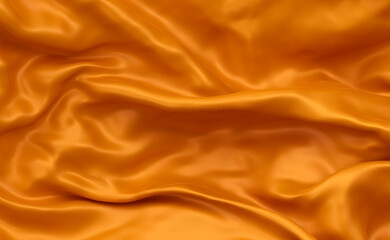 Fototapeta premium Abstract background in golden color. 3D fabric texture.