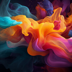 Obraz premium background abstraction red blue green orange colours colourful wallpaper