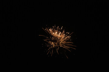 fireworks on a black background