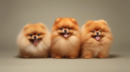 Obraz premium Pomeranians