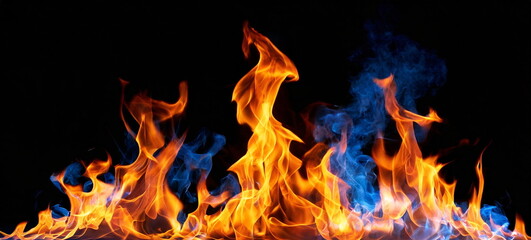 幻想的な炎の抽象背景