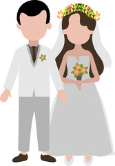Couple Wedding Illustration