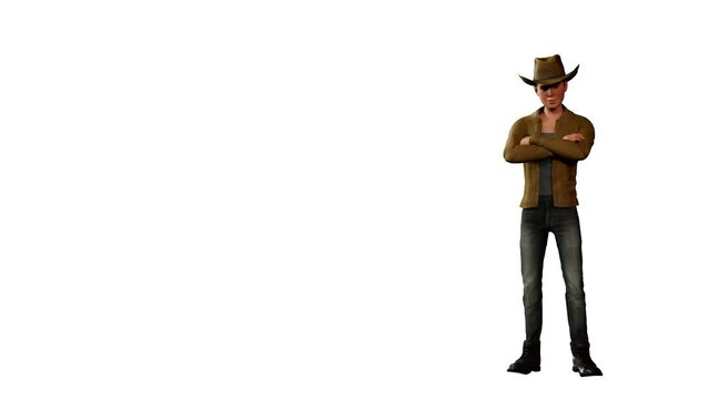 3D Animation: Talking Cowboy Character