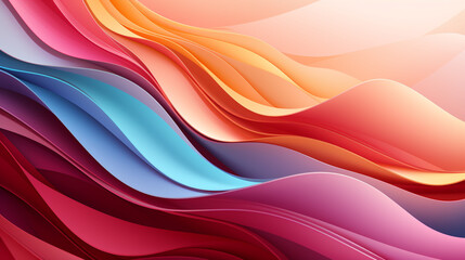 abstract colorful waves HD 8K wallpaper Stock Photographic Image 