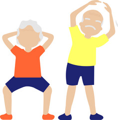 Obraz premium A Happy Old Couple