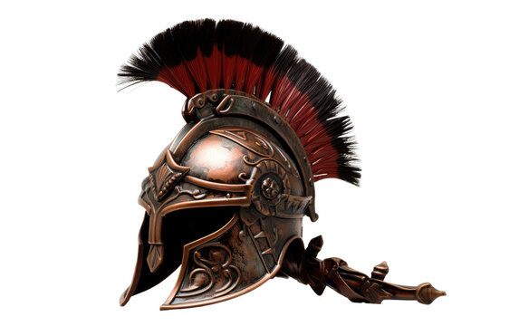 Antique Roman Helmet on Transparent PNG
