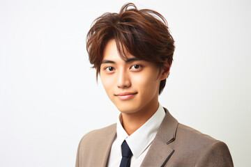 a man in a suit and tie posing for a picture