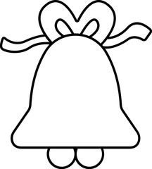 christmas bells with bow