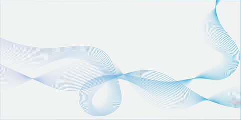 Smooth wave abstract vector background layout design.background image with dynamic curves.Abstract blue futuristic blend waves lines technology background and sound wave lines on white background.