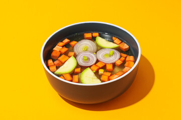 Vegetable soup, healthy nutrition and healthy lifestyle