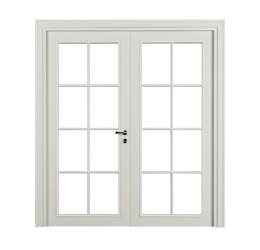 Modern window isolated or Wood window frame isolated. 