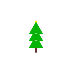 Fototapeta premium christmas tree vector icon