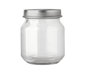 Glass jars isolated