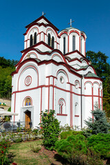 Monastery Tumane in Serbia. Medieval Tuman Monastery near town of Golubac, Sumadija and Western Serbia
