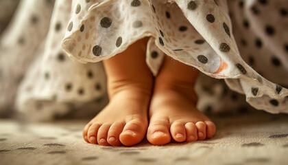 Close-up of young girl's feet