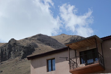 A photo taken while traveling in Kazbeggy, Georgia.