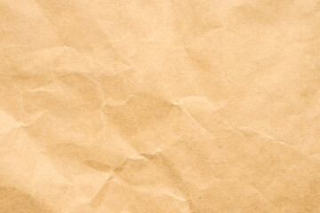 Abstract crumpled and creased recycle brown paper texture background