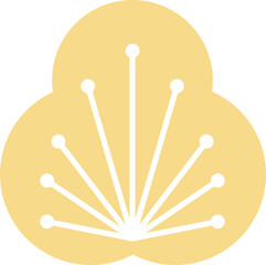 Golden cherry blossom flower