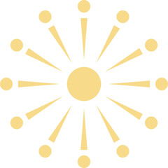 Golden firework element